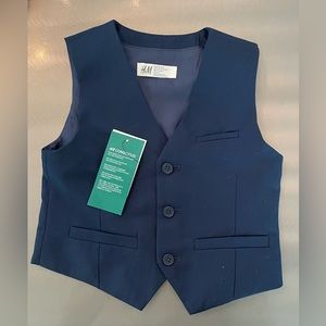 H&M Boys Navy Suit Vest (Size 5T)